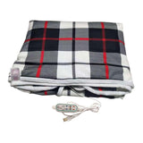 Maxbell Electric Heated Blanket Heating Shawl Adults Soft for Living Room Red