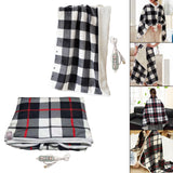 Maxbell Electric Heated Blanket Heating Shawl Adults Soft for Living Room Black`