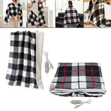 Maxbell Electric Heated Blanket Heating Shawl Adults Soft for Living Room Black`