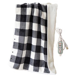 Maxbell Electric Heated Blanket Heating Shawl Adults Soft for Living Room Black`