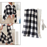 Maxbell Electric Heated Blanket Heating Shawl Adults Soft for Living Room Black`