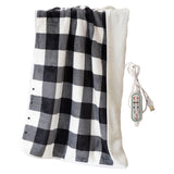 Maxbell Electric Heated Blanket Heating Shawl Adults Soft for Living Room Black`