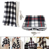 Maxbell Electric Heated Blanket Heating Shawl Adults Soft for Living Room Black`