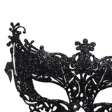 Maxbell Glitter Masquerade Mask Costumes Accessory Fancy Dress Cosplay Women Men Black