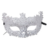 Maxbell Glitter Masquerade Mask Costumes Accessory Fancy Dress Cosplay Women Men Argent