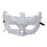 Maxbell Glitter Masquerade Mask Costumes Accessory Fancy Dress Cosplay Women Men Argent