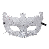 Maxbell Glitter Masquerade Mask Costumes Accessory Fancy Dress Cosplay Women Men Argent