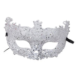 Maxbell Glitter Masquerade Mask Costumes Accessory Fancy Dress Cosplay Women Men Argent