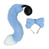Maxbell Ears Tail Cosplay Accessories Costume Toys Headband Party Adults Blue