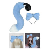 Maxbell Ears Tail Cosplay Accessories Costume Toys Headband Party Adults Blue