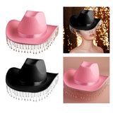 Maxbell Bridal Cowgirl Hat Cowboy Hat Lightweight for Cosplay Photo Props Pink