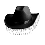 Maxbell Bridal Cowgirl Hat Cowboy Hat Lightweight for Cosplay Photo Props Black