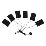 Maxbell Electric Heating Pad USB 6 in 1 Portable Waterproof for Cloth Hiking Jacket