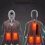 Maxbell Electric Heating Pad USB 6 in 1 Portable Waterproof for Cloth Hiking Jacket