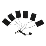 Maxbell Electric Heating Pad USB 6 in 1 Portable Waterproof for Cloth Hiking Jacket