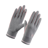 Maxbell Winter Warm Gloves Hiking Biking Forefinger Clamshell Touchscreen Gloves Gray