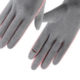 Maxbell Winter Warm Gloves Hiking Biking Forefinger Clamshell Touchscreen Gloves Gray