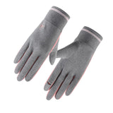 Maxbell Winter Warm Gloves Hiking Biking Forefinger Clamshell Touchscreen Gloves Gray
