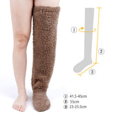 Maxbell Long Plush Leg Warmers Costume Boot Cuffs Legging Stocking Thigh High Socks