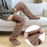 Maxbell Long Plush Leg Warmers Costume Boot Cuffs Legging Stocking Thigh High Socks