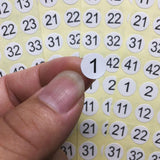 Maxbell Number Stickers Round Labels 1 to 100 for Office Storage Organizing Home