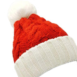 Maxbell Santa Hat with Beard Christmas Knitted Beanie for Carnival Fancy Dress Adult