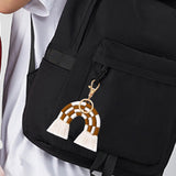 Maxbell Fashion Tassel Key Chain Keyrings Pendant Accessories for Bags Wallet Car Brown