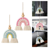 Maxbell Macrame Charm Hanging Ornament Bohemian Pendant for Apartment Bedroom Green