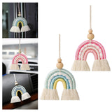 Maxbell Macrame Charm Hanging Ornament Bohemian Pendant for Apartment Bedroom Green