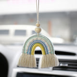 Maxbell Macrame Charm Hanging Ornament Bohemian Pendant for Apartment Bedroom Green