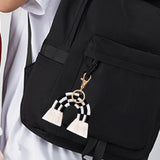 Maxbell Fashion Tassel Key Chain Keyrings Pendant Accessories for Bags Wallet Car Black