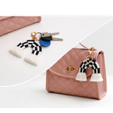Maxbell Fashion Tassel Key Chain Keyrings Pendant Accessories for Bags Wallet Car Black