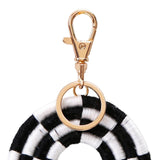Maxbell Fashion Tassel Key Chain Keyrings Pendant Accessories for Bags Wallet Car Black