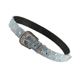 Maxbell Denim Waist Belt Eyelet Belt Retro Style Punk Waistband for Trousers Corset