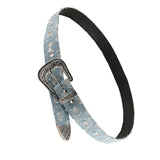 Maxbell Denim Waist Belt Eyelet Belt Retro Style Punk Waistband for Trousers Corset