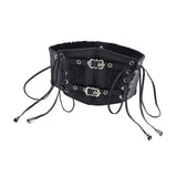 Maxbell Fashion Elastic Lace up Waist belt Cinch Belt for Ladies Girls Dresses