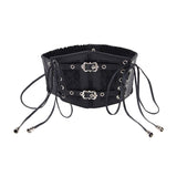 Maxbell Fashion Elastic Lace up Waist belt Cinch Belt for Ladies Girls Dresses