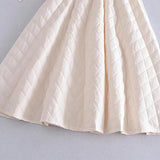 Maxbell Women Down Skirt Long Skirt with Pocket Winter Female Windproof Streetwear Beige