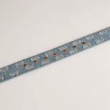 Maxbell Women Denim Waist Belt Metal Prong Buckle Casual Retro Style Punk Waist Band
