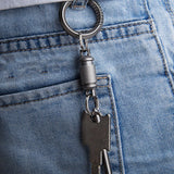 Maxbell Titanium Alloy Keychain Key Holder Clip for Outdoor Tool Waist Belt Unisex