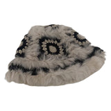 Maxbell Faux Plush Winter Bucket Hat Stretch Cycling Walking Warm Women Hat Beanie