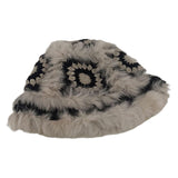 Maxbell Faux Plush Winter Bucket Hat Stretch Cycling Walking Warm Women Hat Beanie