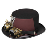 Maxbell Steampunk Top Hat Gothic Vintage Head Gear Costume Party Rustic Headwear