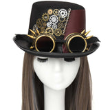 Maxbell Steampunk Top Hat Gothic Vintage Head Gear Costume Party Rustic Headwear
