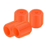 Maxbell 4x Car Tire Valve Caps Illuminated Bike Tire Caps for Bike Motorcycle Orange
