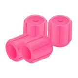 Maxbell 4x Car Tire Valve Caps Illuminated Bike Tire Caps for Bike Motorcycle Pink