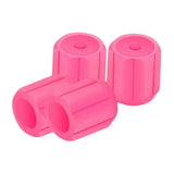 Maxbell 4x Car Tire Valve Caps Illuminated Bike Tire Caps for Bike Motorcycle Pink