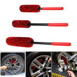 Maxbell 3 Pieces Microfiber Car Wheel Brush Handy Tool for Motorcycles Spokes