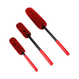 Maxbell 3 Pieces Microfiber Car Wheel Brush Handy Tool for Motorcycles Spokes