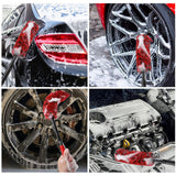 Maxbell 3 Pieces Microfiber Car Wheel Brush Handy Tool for Motorcycles Spokes